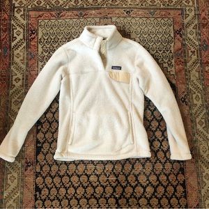 White Patagonia Pullover Sweater Sz Sm